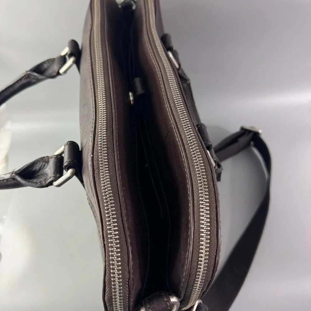 NWOT Fossil Mercer Brown Leather Work Bag